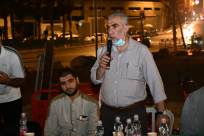  حضور غفير في محاضرة قيّمة للشيخ كمال خطيب بخيمة الاعتصام أمام مقبرة الاسعاف